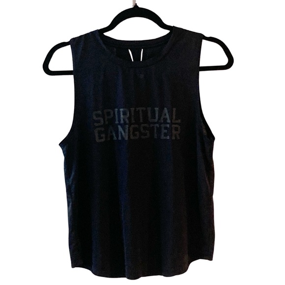 Spiritual Gangster Black Muscle Tank Top Size M - Picture 1 of 6